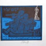 Miroslav Houra - 4x Ex libris, 1x barevný linoryt Miroslav Houra - 4x Ex libris, 1x barevný linoryt