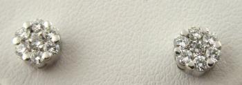Náušnice se 14 přírodními diamanty Náušnice se 14 přírodními diamanty
