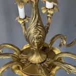 Mosazný secesní lustr, 1915 Mosazný secesní lustr, 1915