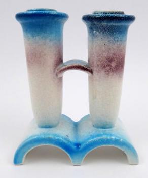 Art deco dvouramenný keramický svícen Art deco dvouramenný keramický svícen