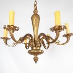 Párové starožitné lustry Mazarin Bronzové Párové starožitné lustry Mazarin Bronzové