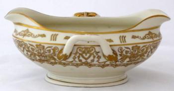 Porcelánový sauciere s kytičkami - Slavkov Porcelánový sauciere s kytičkami - Slavkov