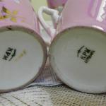 Secesní růžové Hrnky KPM Secesní růžové Hrnky KPM