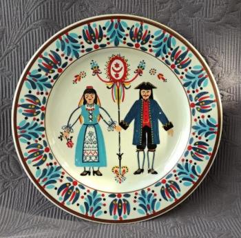 Talíř - lidový motiv, ruční malba Talíř - lidový motiv, ruční malba