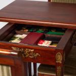 Starožitný Empírový hrací set stůl a židle Starožitný Empírový hrací set stůl a židle