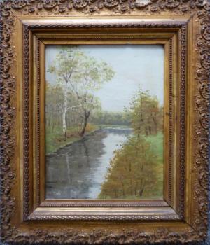 Podzim u řeky Podzim u řeky