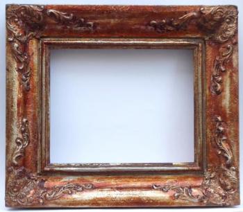 Rám s ozdobami a vínově stříbřitou patinou Rám s ozdobami a vínově stříbřitou patinou