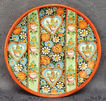 Talíř, ruční malba, zn. Klenčí Talíř, ruční malba, zn. Klenčí