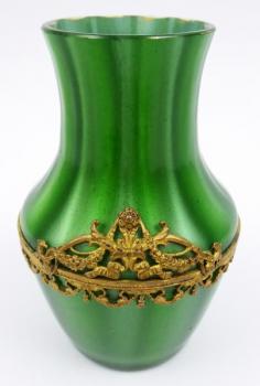 Secesní vázička Loetz - dekor Green Metallin Secesní vázička Loetz - dekor Green Metallin