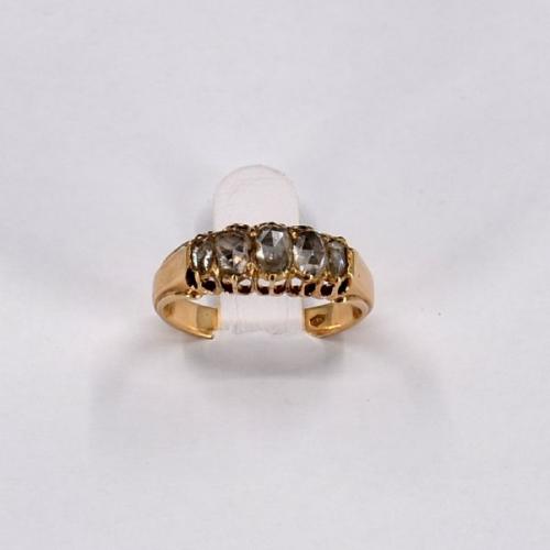 Zlatý prsten s diamanty, 1900 Zlatý prsten s diamanty, 1900
