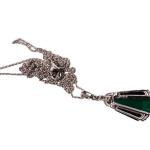 Zlatý přívěsek s diamanty a achátem Zlatý přívěsek s diamanty a achátem