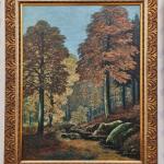 Lesní krajina s potokem 177 X 142 cm Signováno Lesní krajina s potokem 177 X 142 cm Signováno