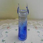 Autorská modrá váza bublinkami - Karel Wunsch Autorská modrá váza bublinkami - Karel Wunsch