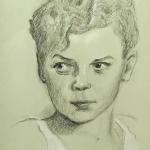 Portrét chlapce v tílku Portrét chlapce v tílku