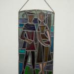 Olověná vitráž „Mladý zamilovaný pár” Olověná vitráž „Mladý zamilovaný pár”