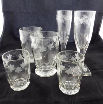 Párové skleničky s vinnou révou Párové skleničky s vinnou révou