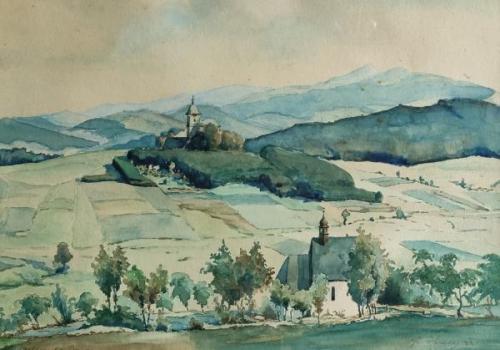 Kostel sv. Václava a sv. Anny, dat. 1933 Kostel sv. Václava a sv. Anny, dat. 1933