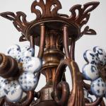 Starožitný delftský lustr velký Starožitný delftský lustr velký