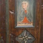 Barokní skříň Ježíš a Marie, planoucí srdce Barokní skříň Ježíš a Marie, planoucí srdce