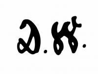 Značka D.W. patřící koncem 18. století k Hranicím na Moravě Značka D.W. patřící koncem 18. století k Hranicím na Moravě