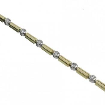 Zlatý náramek s brilianty Zlatý náramek s brilianty