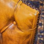 Kožené křeslo k psacímu stolu Chesterfield Kožené křeslo k psacímu stolu Chesterfield