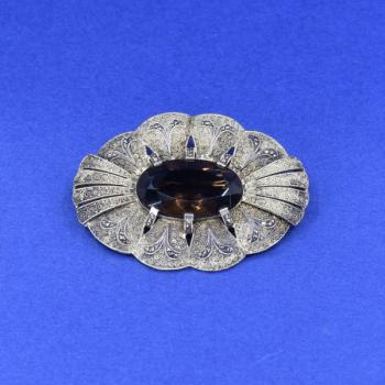 Theodor Fahrner, Stříbrná brož s kamenem Theodor Fahrner, Stříbrná brož s kamenem