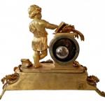 HODINY BRONZOVÉ STOLNÍ DÍTĚ S KNIHOU HODINY BRONZOVÉ STOLNÍ DÍTĚ S KNIHOU