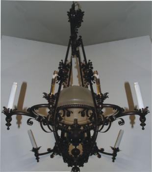 Měděný lustr Měděný lustr