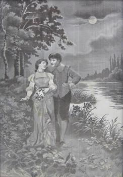 Gobelín - Zamilovaný pár na procházce (Francie) Gobelín - Zamilovaný pár na procházce (Francie)