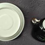 Šálek s podšálkem, ruční malba, 19. stol. Šálek s podšálkem, ruční malba, 19. stol.