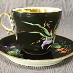 Šálek s podšálkem, ruční malba, 19. stol. Šálek s podšálkem, ruční malba, 19. stol.