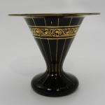 Zlacená fialová Art Deco váza Zlacená fialová Art Deco váza