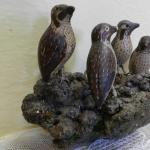 Ptáci v hnízdě, dřevořezba Ptáci v hnízdě, dřevořezba