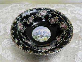 Malovaná tmavě fialová mísa Malovaná tmavě fialová mísa