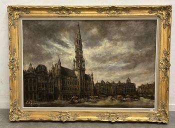 Emile Lammers Trh na Velkém Náměstí 120 x 80 cm Emile Lammers Trh na Velkém Náměstí 120 x 80 cm