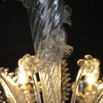 Šestiramenný benátský lustr Murano. Zrestaurovaný Šestiramenný benátský lustr Murano. Zrestaurovaný