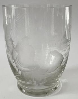 Objemná váza s lachtany a tuleni Objemná váza s lachtany a tuleni