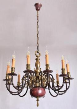 Starožitný dvanáctiramenný lustr  Starožitný dvanáctiramenný lustr