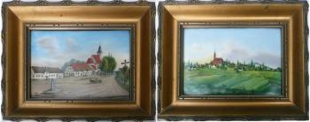 Párové obrazy Slezko 19 stol. Párové obrazy Slezko 19 stol.