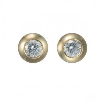 Zlaté náušnice s přírodními diamanty – 0,65 ct  Zlaté náušnice s přírodními diamanty – 0,65 ct