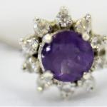 Stříbrná ametystová souprava - přívěsek a prsten Stříbrná ametystová souprava - přívěsek a prsten