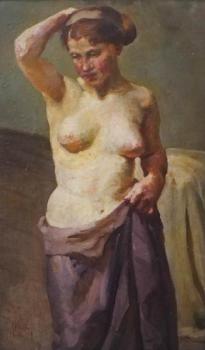 Ludvík Kuba (1863-1965) - Poloakt ženy Ludvík Kuba (1863-1965) - Poloakt ženy