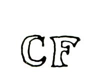 Březová (Pirkenhammer), vtlačená značka CF (Christian Fischer), 1846-1857. Březová (Pirkenhammer), vtlačená značka CF (Christian Fischer), 1846-1857.