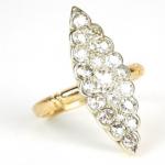 Briliantový prsten, Art Deco Briliantový prsten, Art Deco