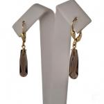 ZLATÉ NÁUŠNICE S FAZETOVANOU ZÁHNĚDOU ZLATÉ NÁUŠNICE S FAZETOVANOU ZÁHNĚDOU