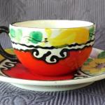 Šálek s podšálkem, ruční malba Šálek s podšálkem, ruční malba