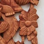 Vřezávaný dřevěný panel z Bali Vřezávaný dřevěný panel z Bali