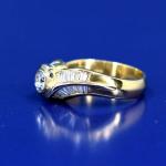 Au 750/1000/ 8,10 g/ cca 0,50 ct (G-H/VVS) / cca 1,20 ct Au 750/1000/ 8,10 g/ cca 0,50 ct (G-H/VVS) / cca 1,20 ct