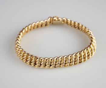 Zlatý splétaný náramek Zlatý splétaný náramek